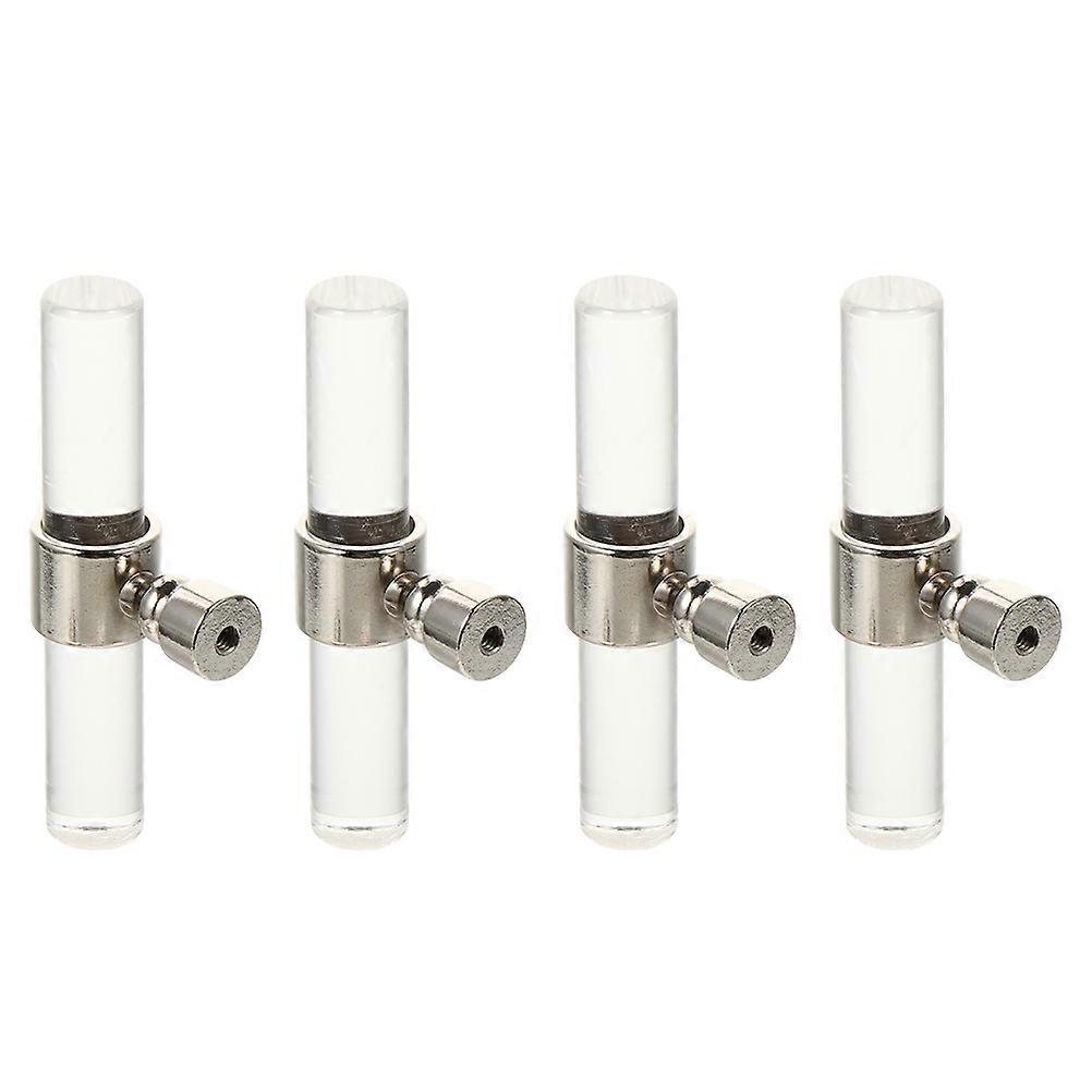 4pcs Acrylic Cabinet Door Knobs, Stylish Drawer Handles for Wardrobe, Dresser & Furniture, Durable Artistic Design for Home Decoration