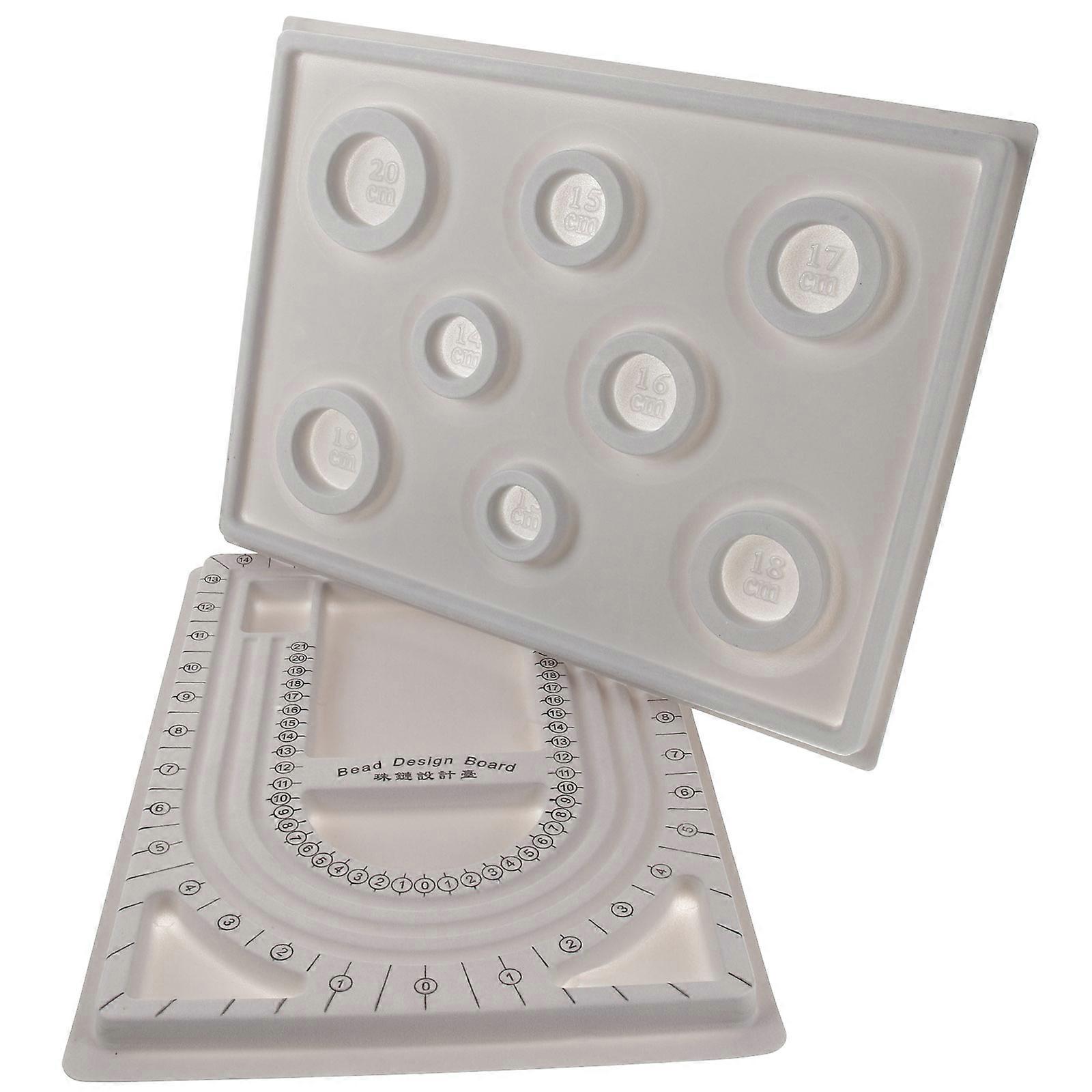 Bead Design Boards for Jewelry Making Nice and Sturdy PE and Suede Dark Grey 2 Pieces