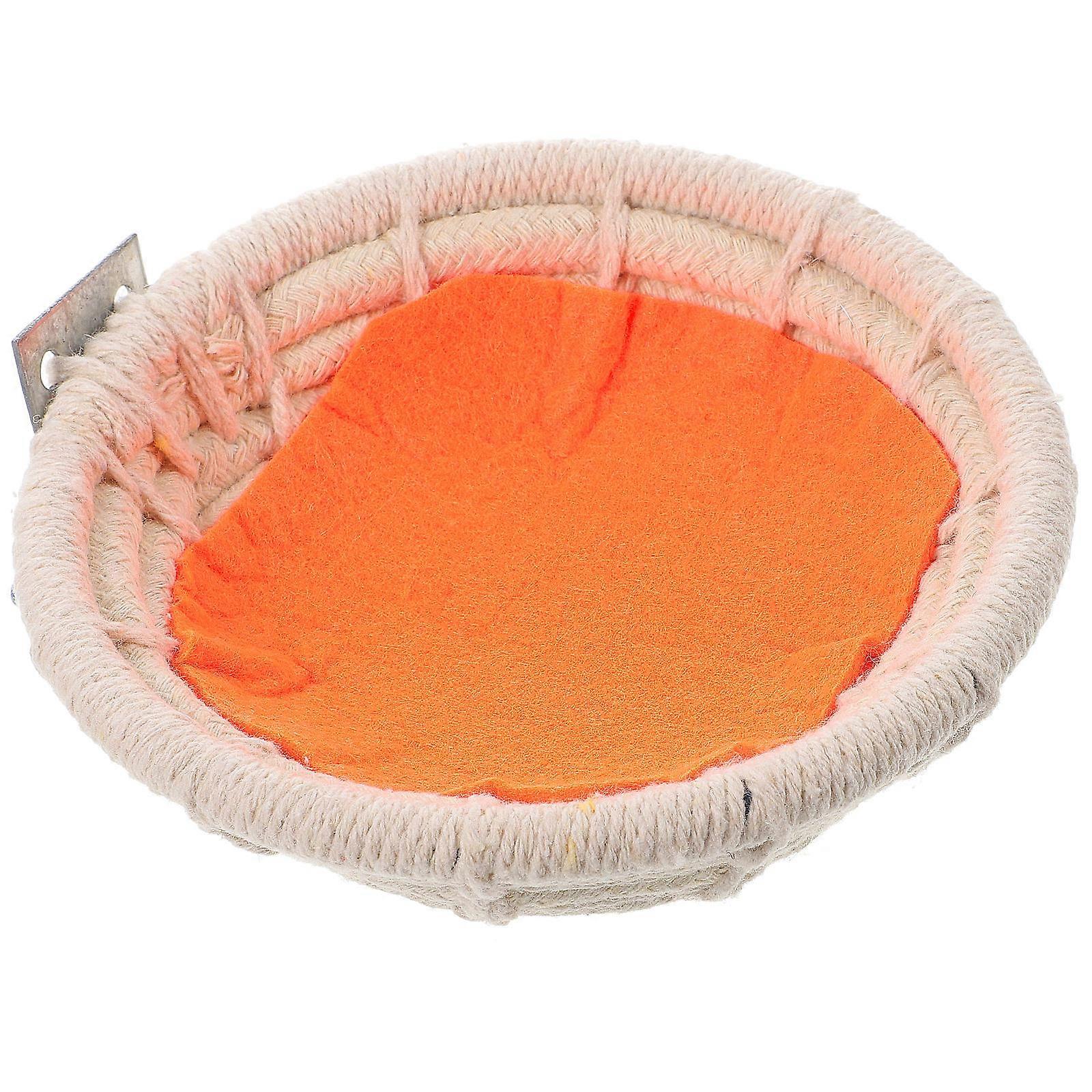 Handmade Multi Cotton and Hemp Rope Bird Breeding Nest for Small Parrots Cockatiel Lovebird