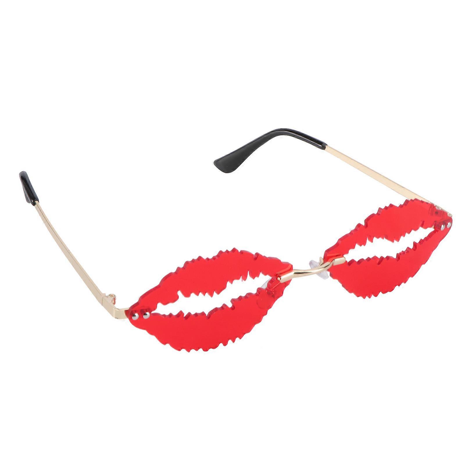 Fashion Sunglasses with Sturdy Metal and PC Structure for Photo Decor in Red Color Lightweight and Portable 1 Piece