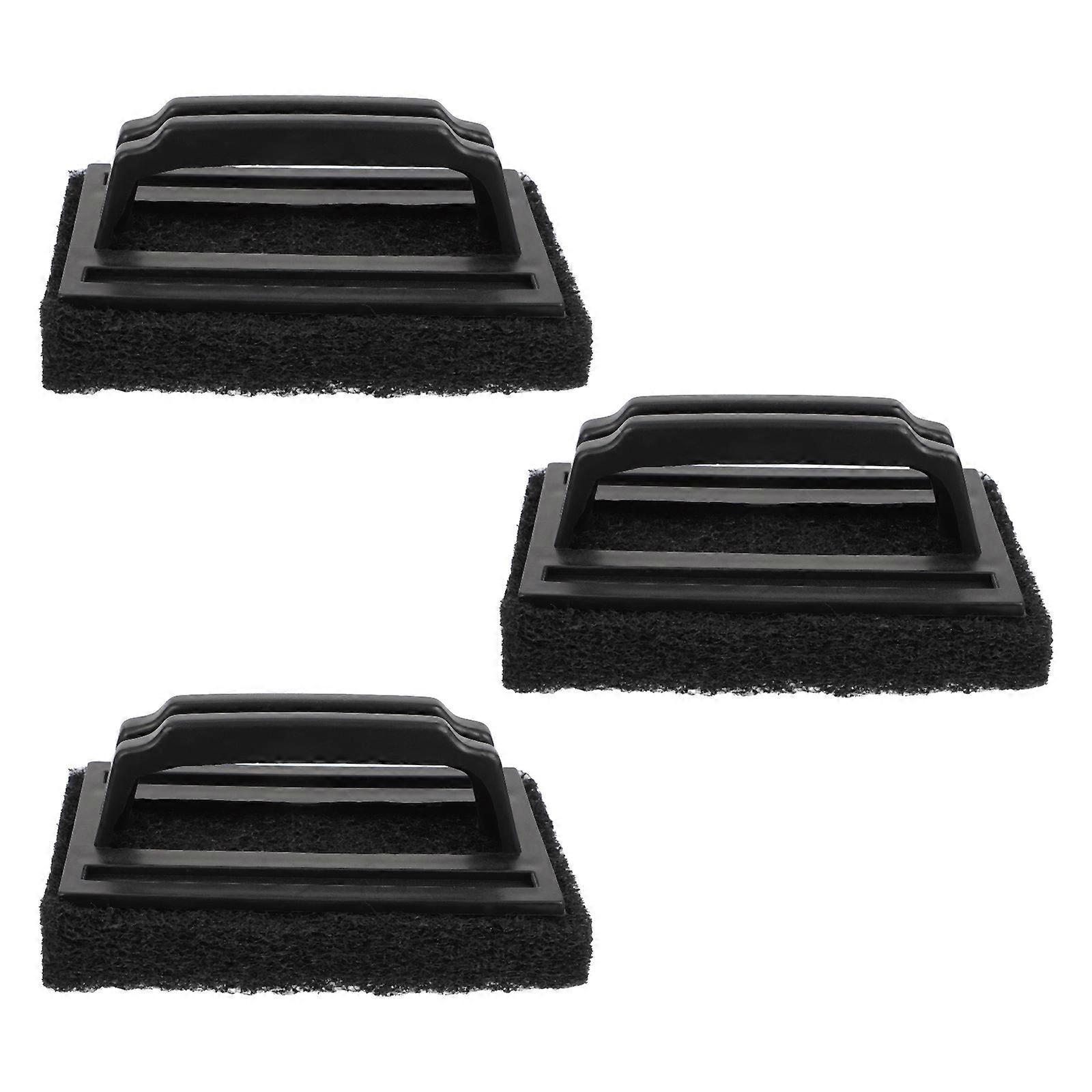 Grill Brush Sponge Cleaning Tool For BBQ Tools Outdoor Cooking Portable 3Set