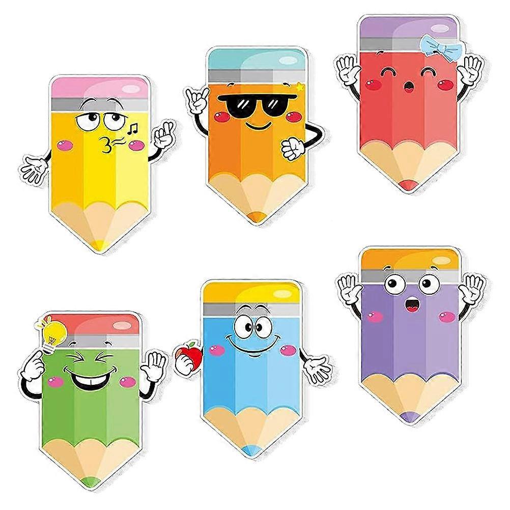 Creative Note Pads 6Pcs Assorted Color Reminder Notes For Office Supplies In Mixed Style Offering Strong Self-Adhesive Functionality