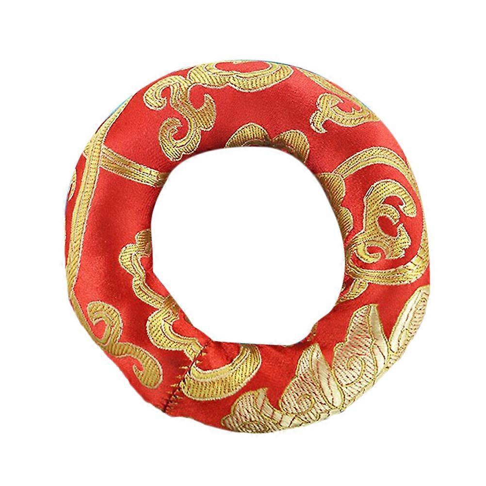 Yoga Singing Bowl Cushion Fabric Mat For Artists And Practitioners Prevent Movement 16X16X3.2CM Random Color 1Pack