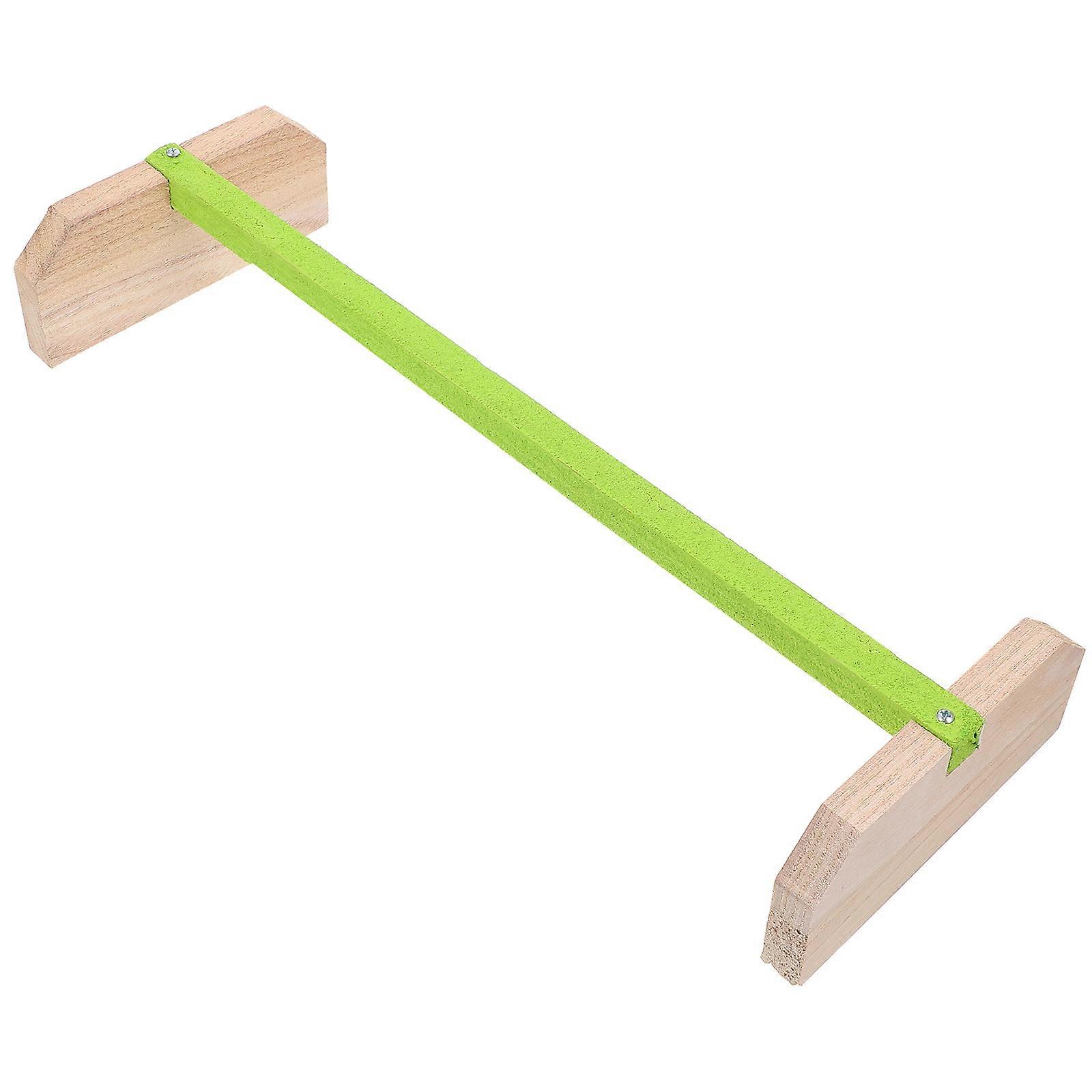 Parrot Perch Corner Wooden Standing Frame Pet Care Exercise Stable Resting 1Set