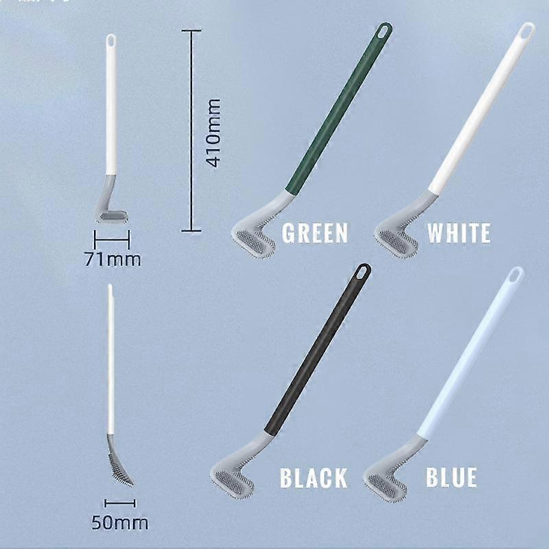 Wall Mounted Toilet Brush with Long Handle Golf Club Brush Head Toilet Brush Purification Devices Bathroom Accessories for Home Corner Cleaning Kits