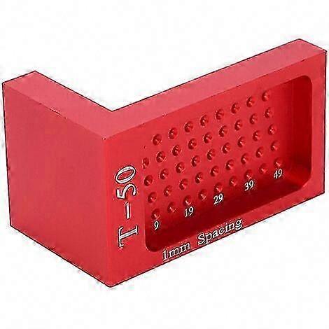 Precision Woodworking Ruler, Measuring Instrument T Type Scribe Mark Measuring Tool Precision Cross Calibration Ruler