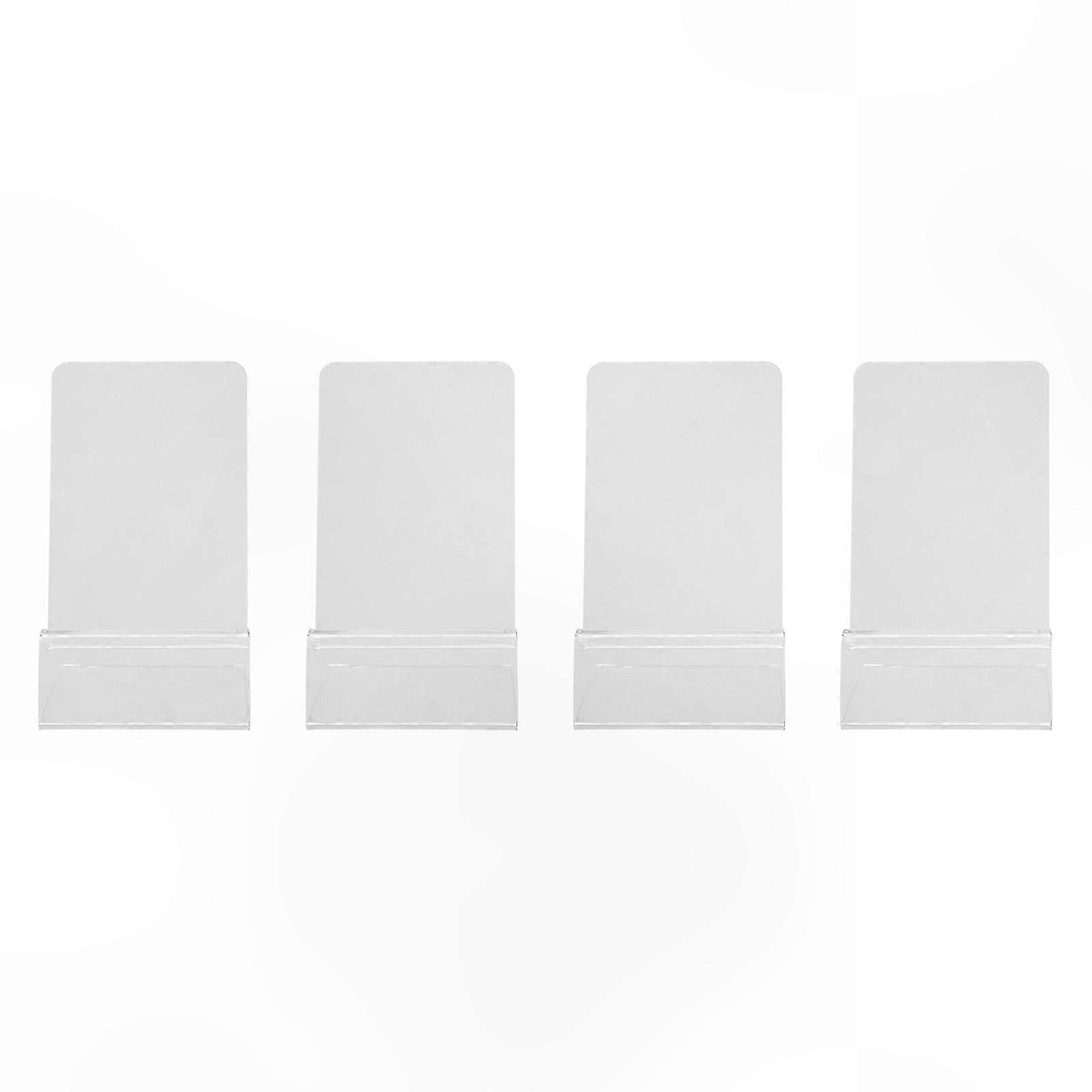 4-Pack Clear Acrylic Phone Stands for Display Use