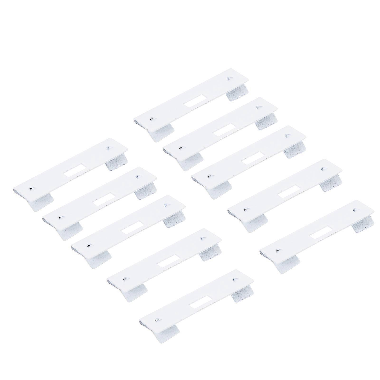 Curtain Hooks 10pcs Vertical Blind Accessories Iron White Slats Clips Fittings Small Blinds Window Tabs Replacement Parts Repair Kit