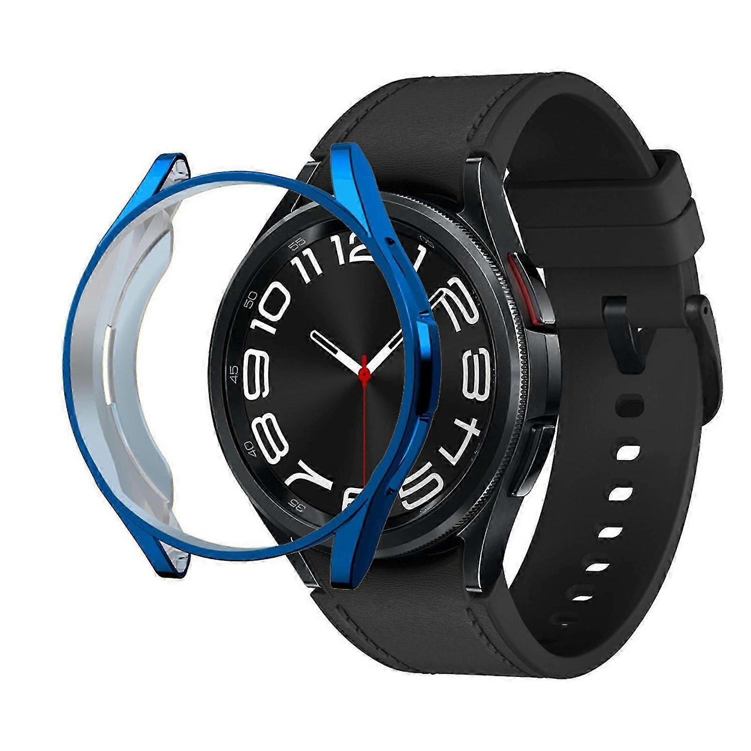 Cases Compatible with Samsung Galaxy Watch 6 Classic Screen Protector Case 47mm, Soft TPU Watch Cove