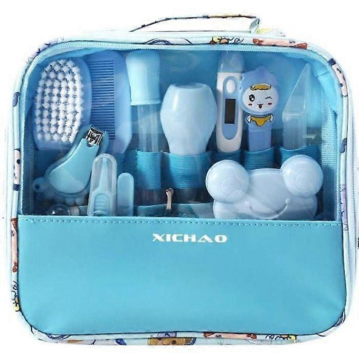 13PCS Baby Care and Health Kit Essential Toiletries - Blue