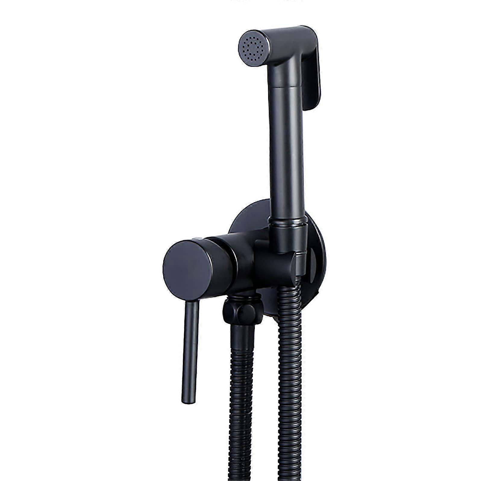 Hand Bidet Spray Device for Toilet, Wall-Mounted Brass Bathroom Bidet Set with Hot and Cold Water for Women's Hygiene