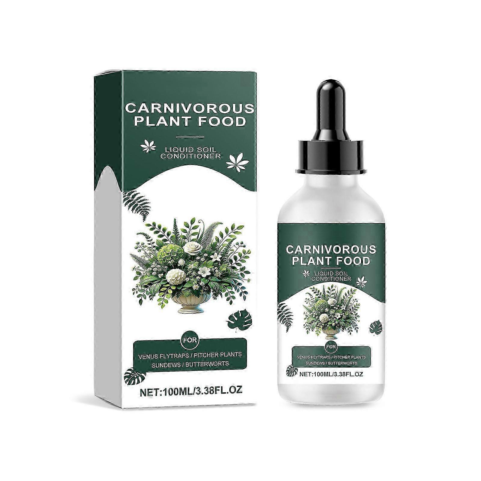 Carnivorous Plant Food, Venus Flys Trap Food Drops: Tropical Plants Liquid Fertilizer For Carnivorous 100ml Solution