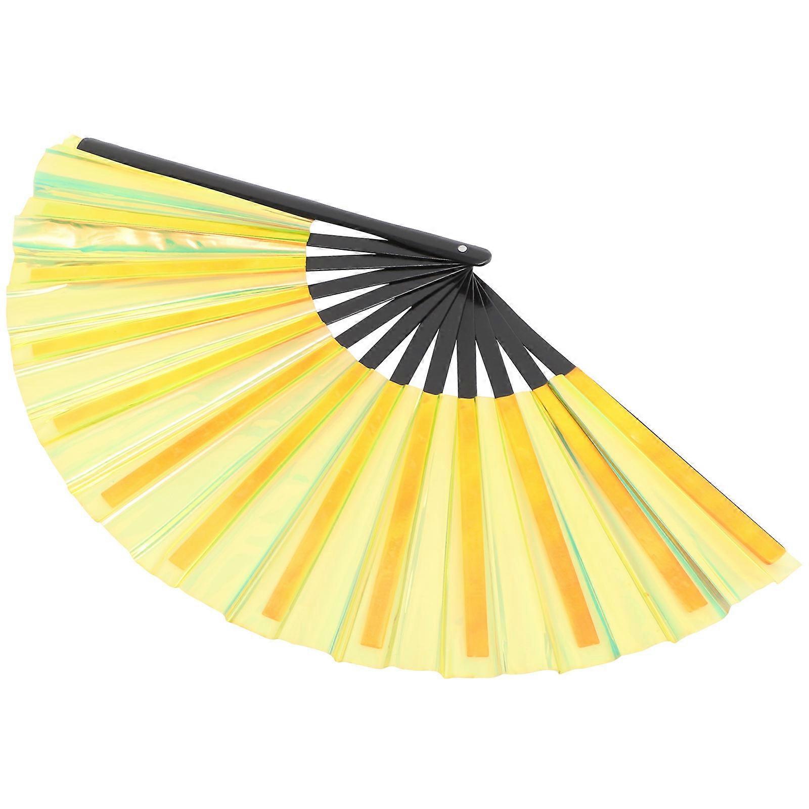 Chinese Style Large Folding Fan Decorative Handheld Dance Fan for Festivals Parties Photography Props Summer Cooling Wedding Simple Chic Design