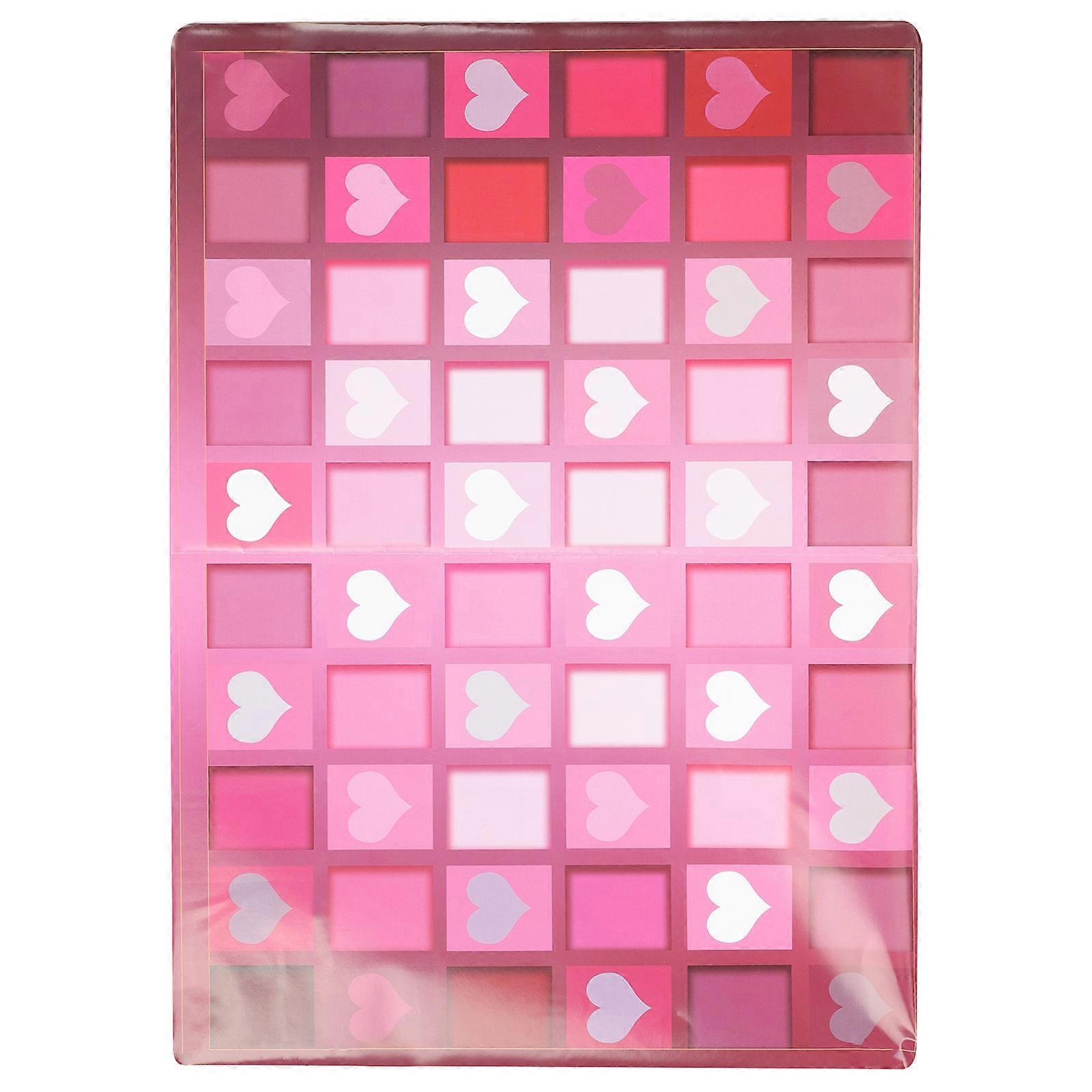 Clear Raffle Box For Children's Day Assorted Color 60-Compartment Rectangular DIY 1Pack