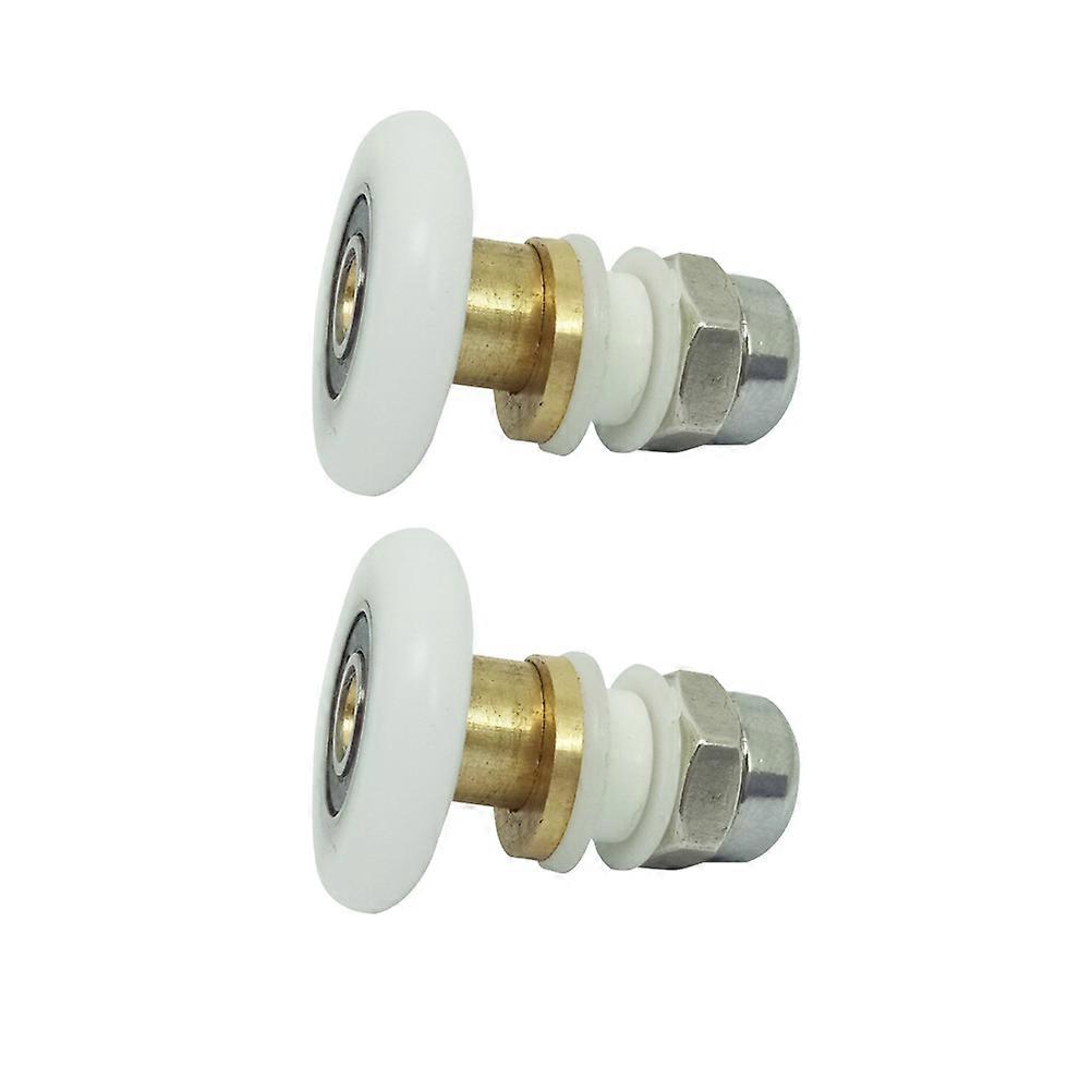 4 Pcs Metal Shower Door Hanging Wheel Roller Smooth Sliding for Home Use Multi Color 25.5mm