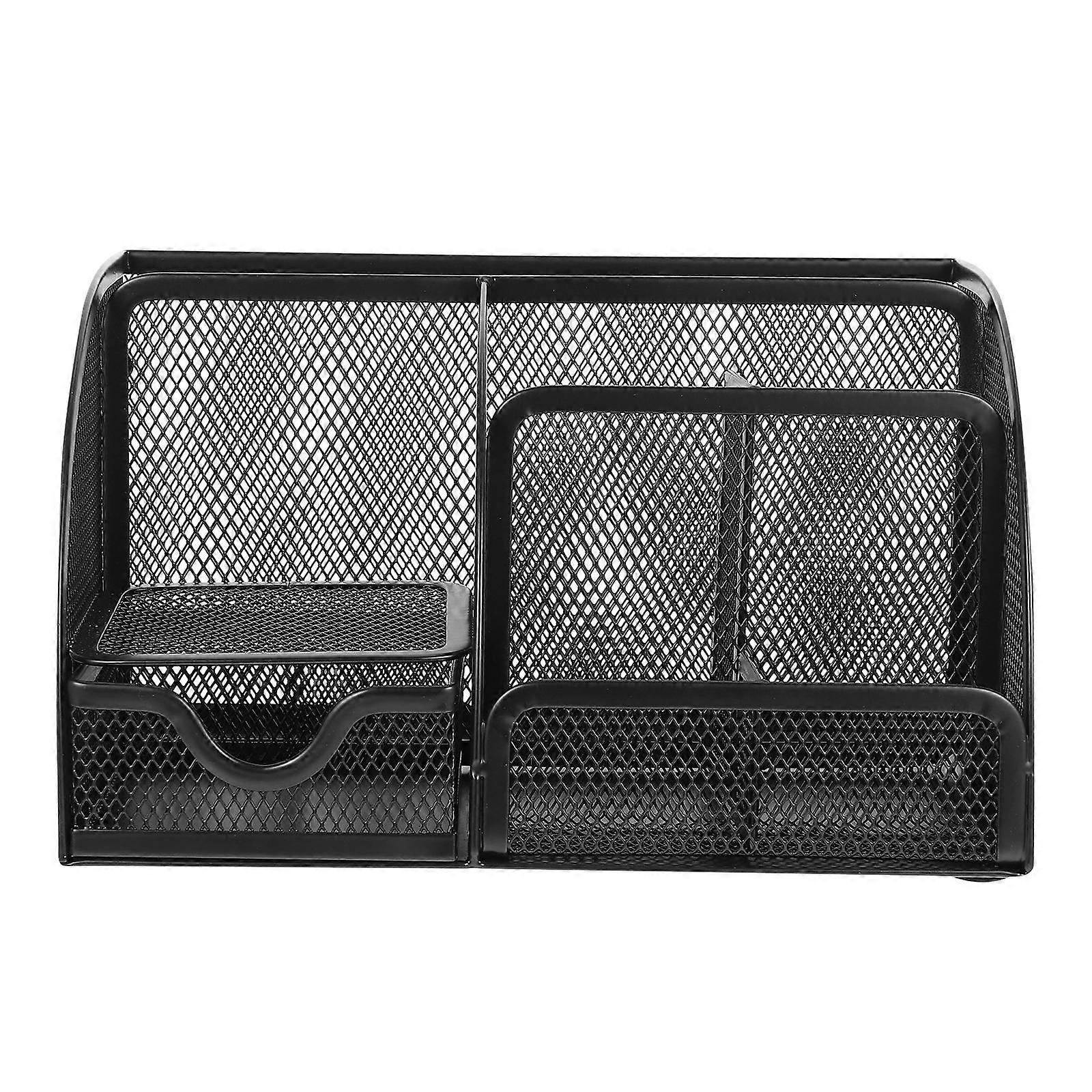 Iron Organizing Container Avant-garde Design For Desk Organizer 21X13X11.8CM Lightweight Easy To Clean 1Pack