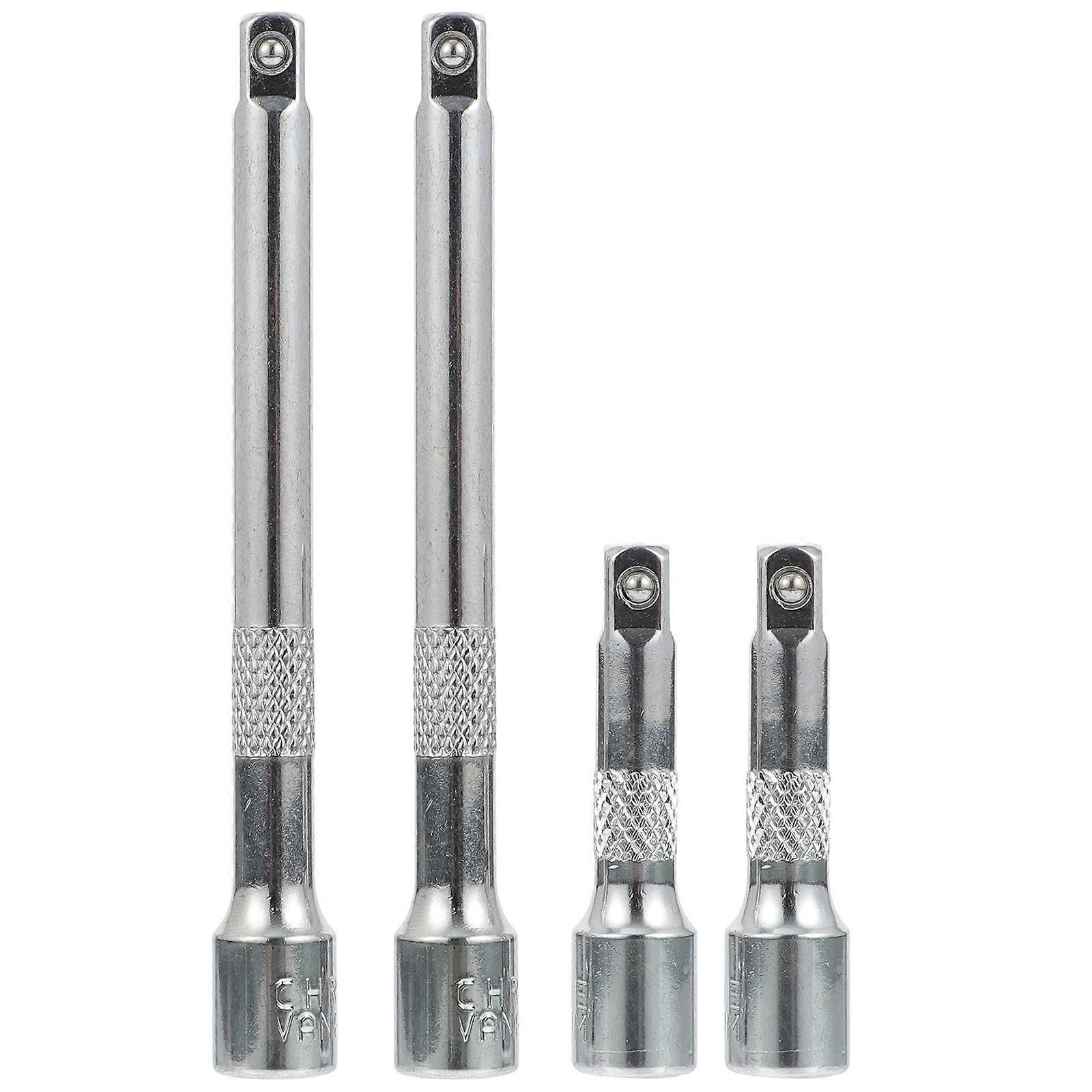 Wrench Extension Tool Kit 4Pcs For Mechanics Home Use Silver Durable Connecting Rods