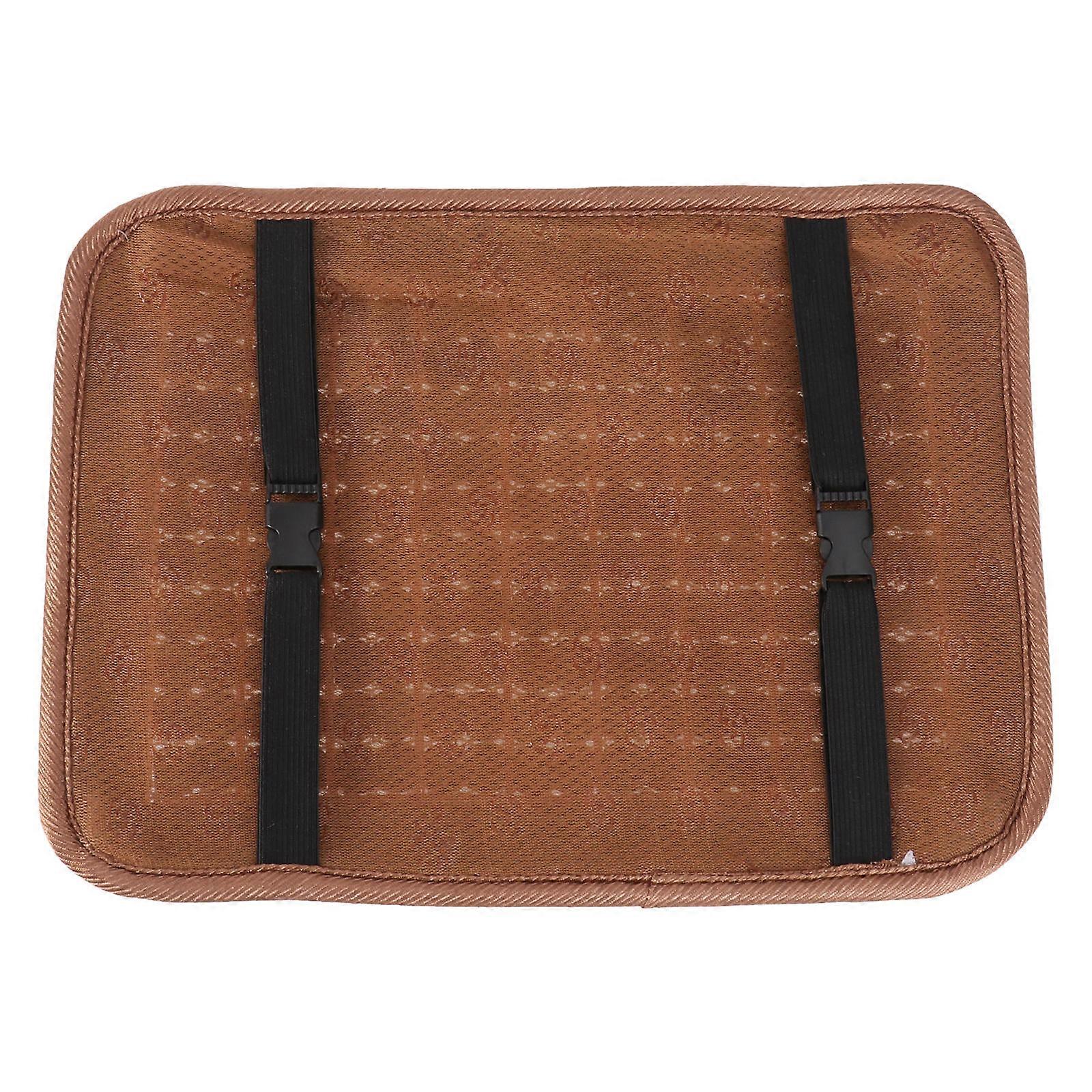Cooling Seat Mat For Office Chair Home Use In Summer 35X25X1.5Cm Coffee Color Non-slip 1Set