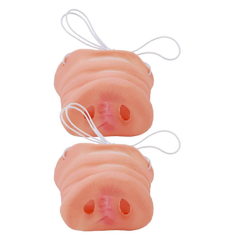 2pcs Realistic Pig Nose Costume Props for Adults – Latex Pigsy Design for Halloween, Carnival & Cosplay Parties – Lightweight & Comfortable