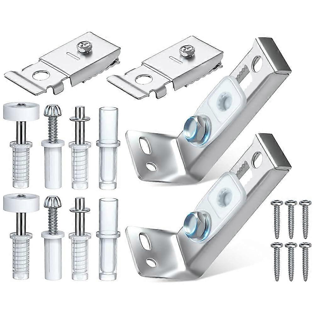 2 Pack Folding Door Hardware Kit, Replacement Parts, Double Folding Door, Metal Pivot Hardware Package for Folding Door, Cabinet Door