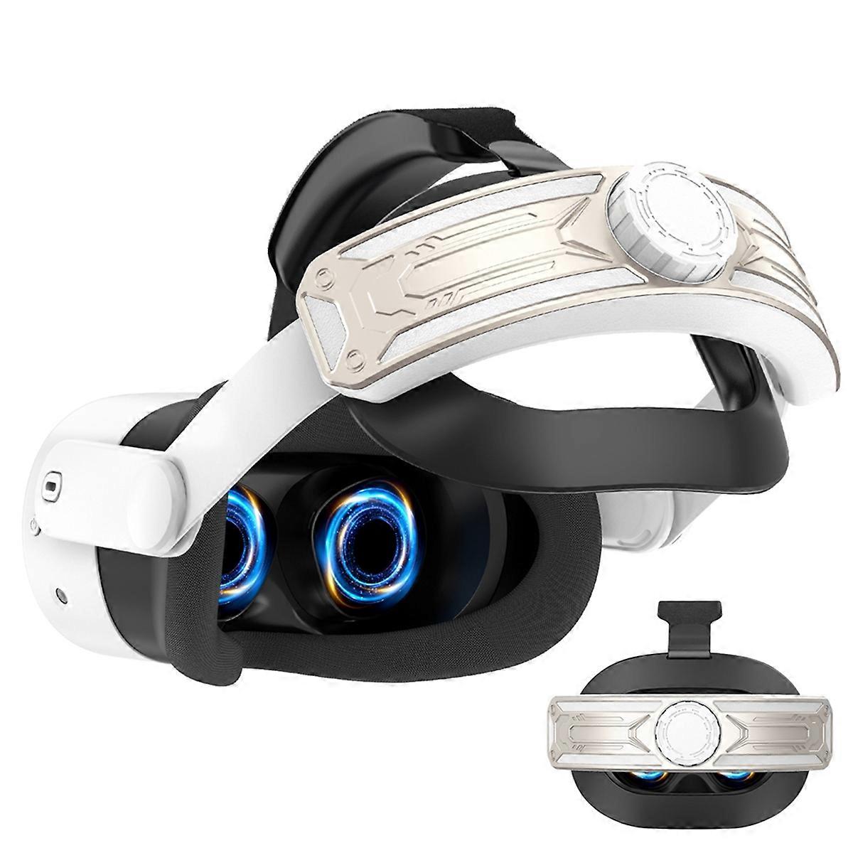 VR Head Strap for Quest 3S Elite Strap Enhanced Support and Comfort , 3S Head Band VR Accessories Rose Gold