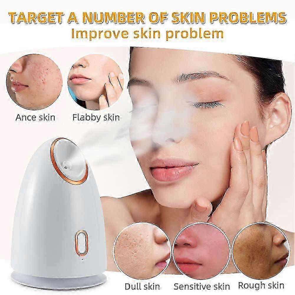 Nano Ionic Face Steamer For Home Spa Moisturizing Unclogs Pores Deep Cleaning
