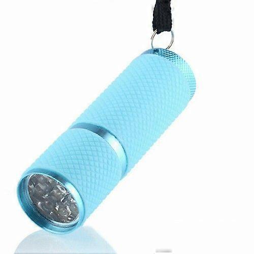 Mini LED UV Torch Gel Curing Lamp Fast Cure Nail Flashlight Camping Light