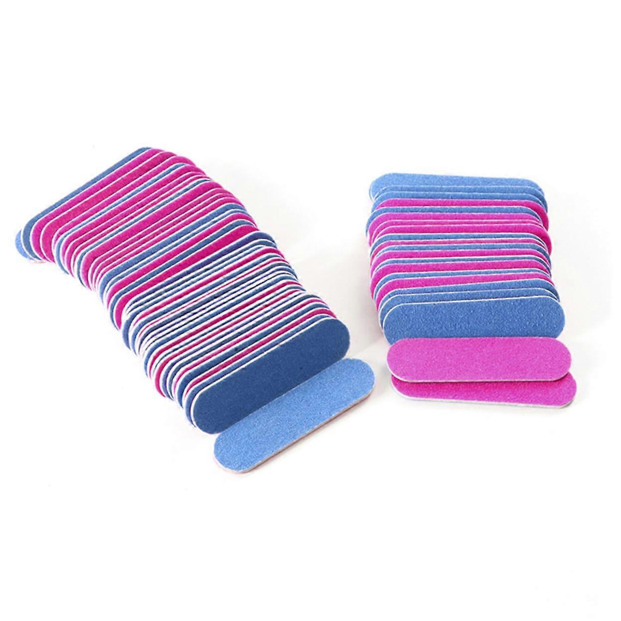 Double-Sided Nail Files - 300-Count Wooden Mini Files For Natural And Artificial Nails, Manicure Pedicure Set