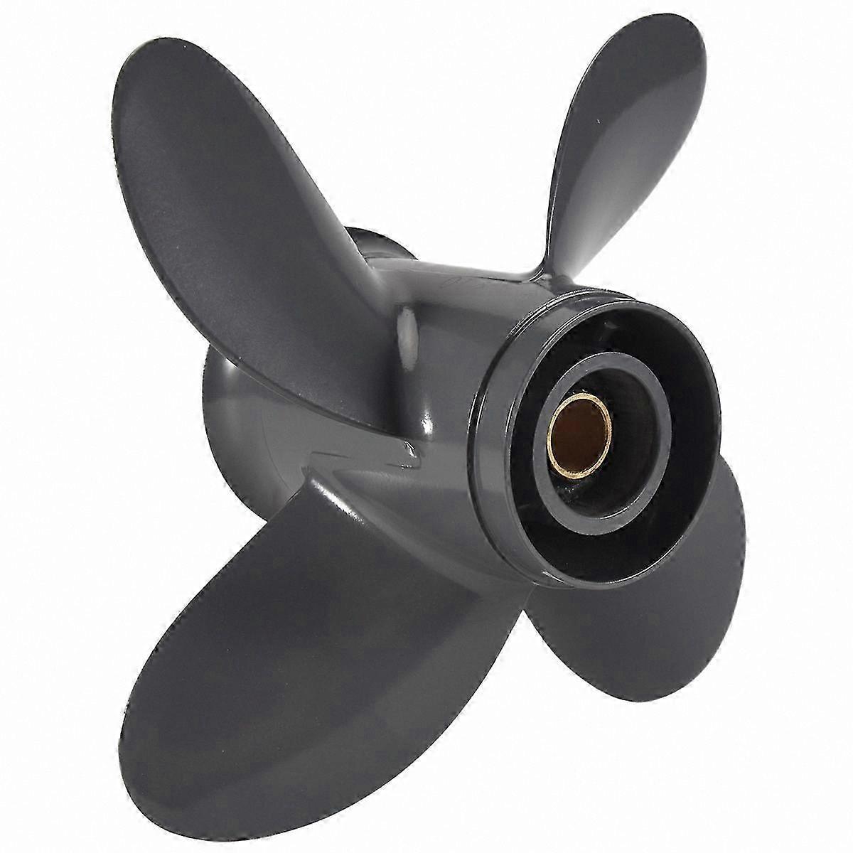 4-Blade Propeller 9.25x10 for Outboard Motors with 8 Splines Universal Fit