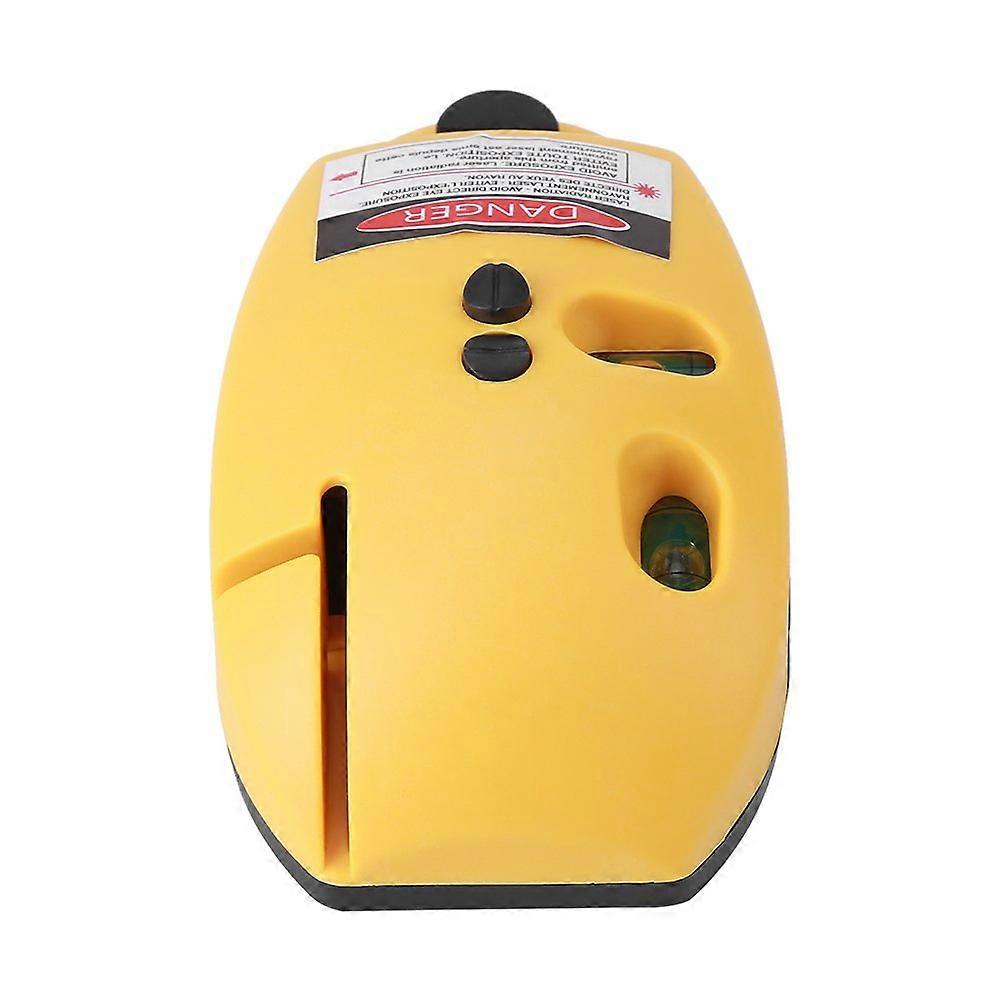 90 Degree Infrared Spirit Level Right Angle Mouse Style Measuring Tool for Home Decoration with 2 Vertical Horizontal Lines (Yellow)