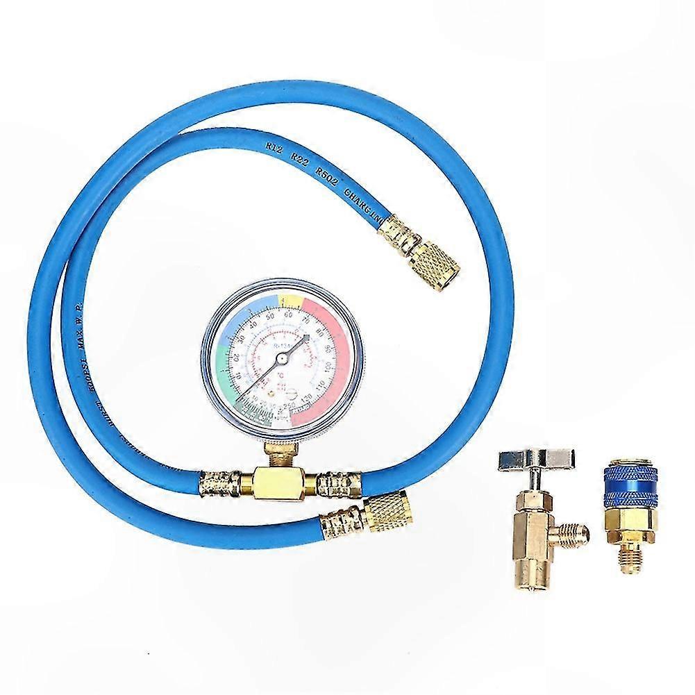 Refrigerant Charging Hose with Gauge for R134A Systems
