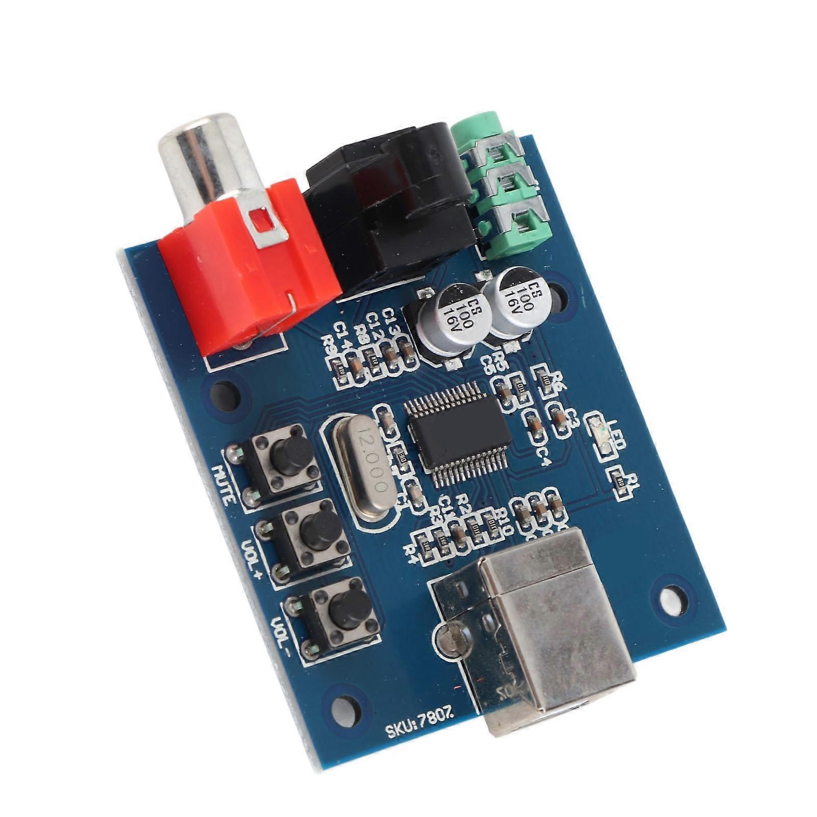 DAC Decoder Module USB Input Coaxial Fiber Optic HIFI Sound Card Electronic Component PCM2704