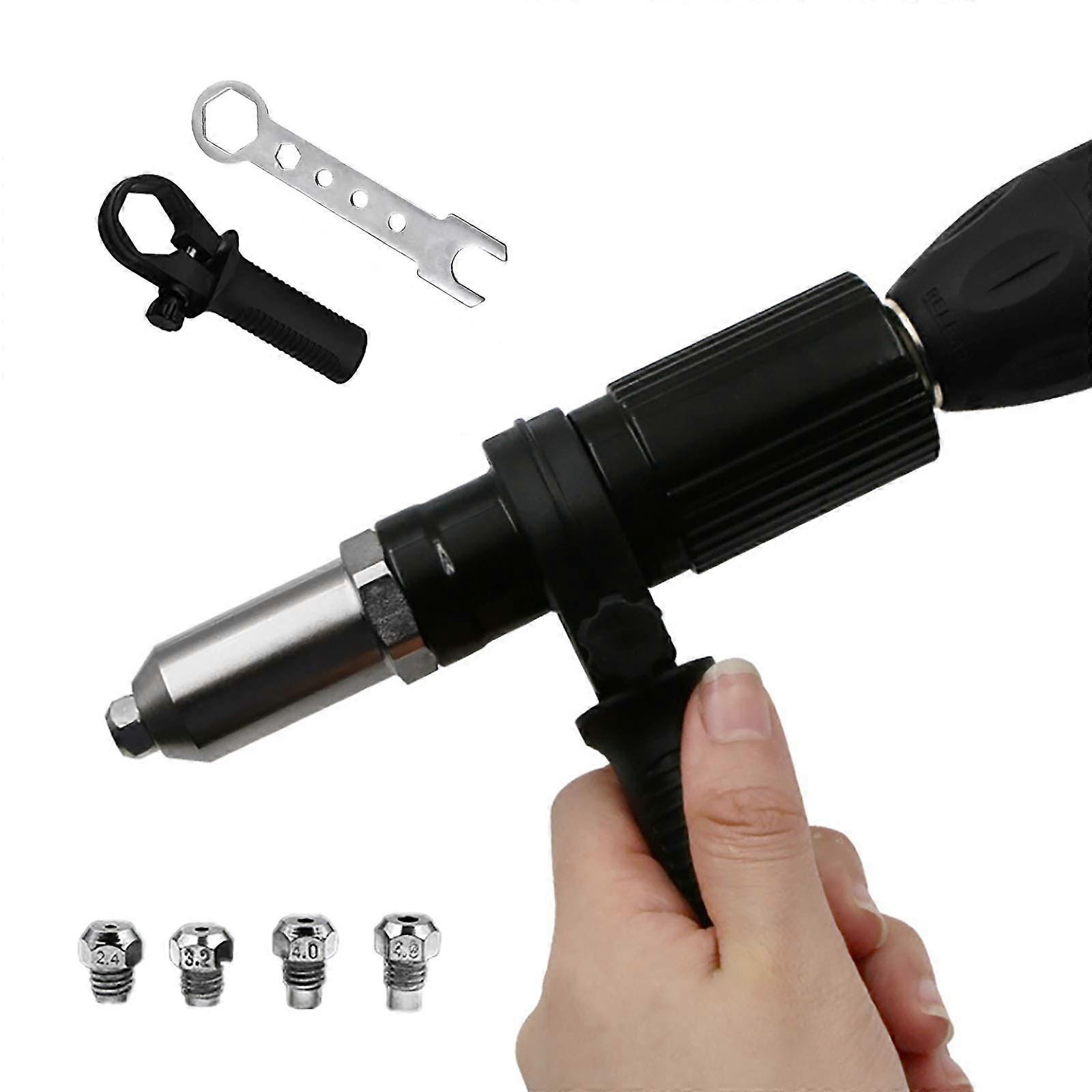 Electric rivet gun adapter Cordless drill conversion kit Blind rivet nut installation tool