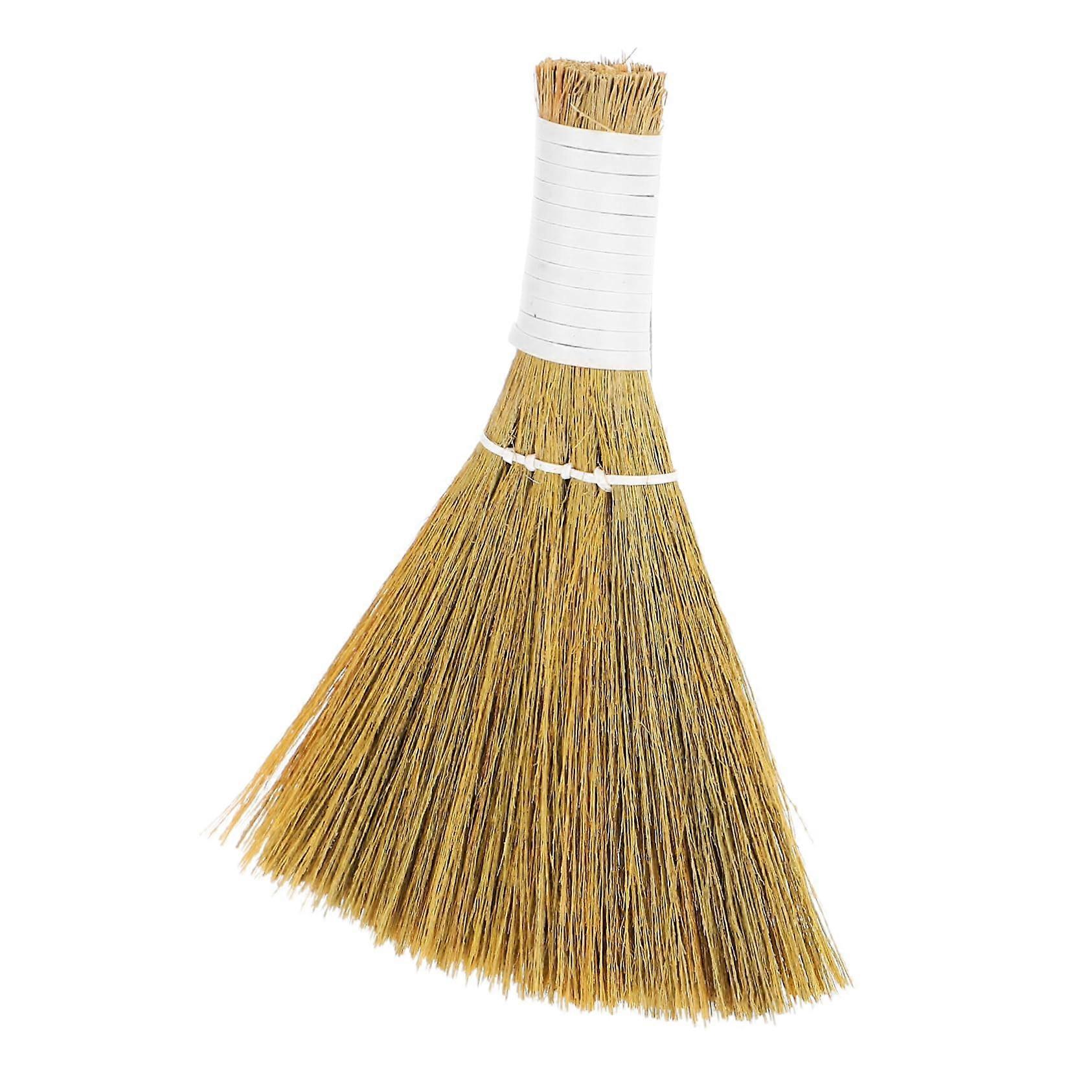 Portable Mini Handheld Broom Compact Miscanthus Cleaning Brush for Desktop and Lightweight Sweeper for Sofa and Tabletop Dirt Removal Easy to Use