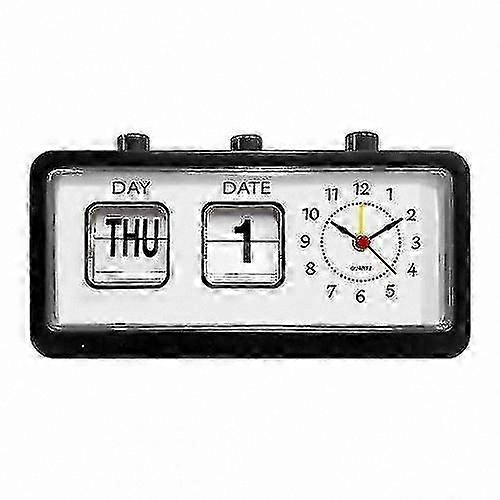 Retro Style Alarm Clock with Classic Design - Black