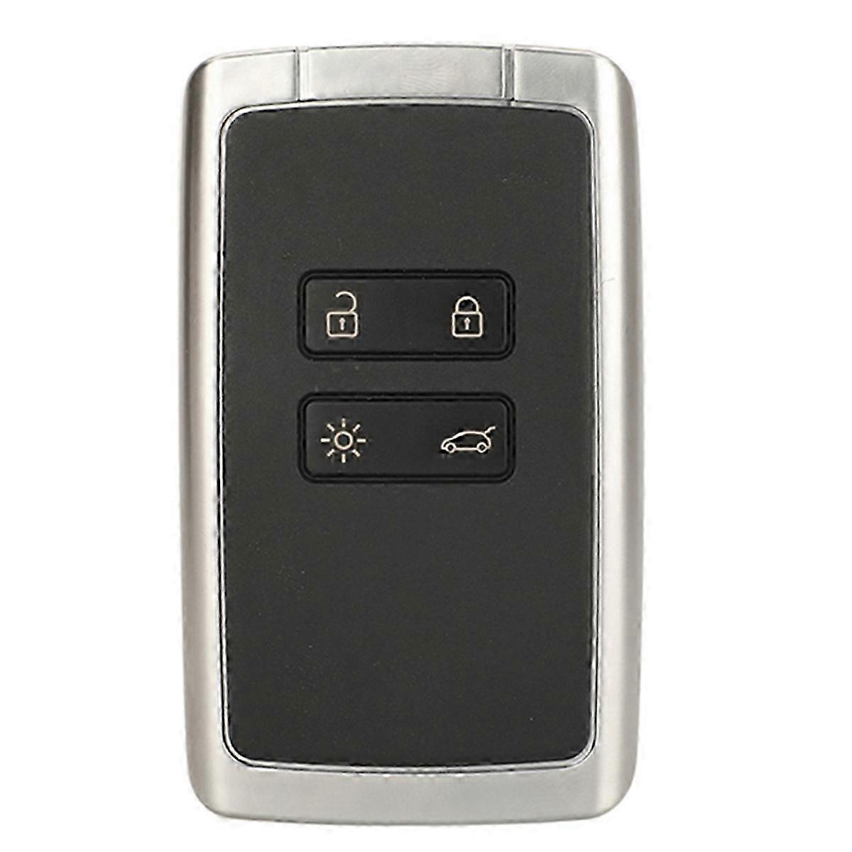 Suitable For 4-button Renault Smart Remote Control Car Key 434mhz-4a Chip Silver Back Flat