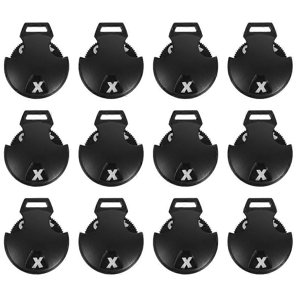 12pcs Heart Shaped Golf Club Number Tags with Rotating Headcover Design, Durable Identification Accessories for Woods, Drivers, and Hybrids