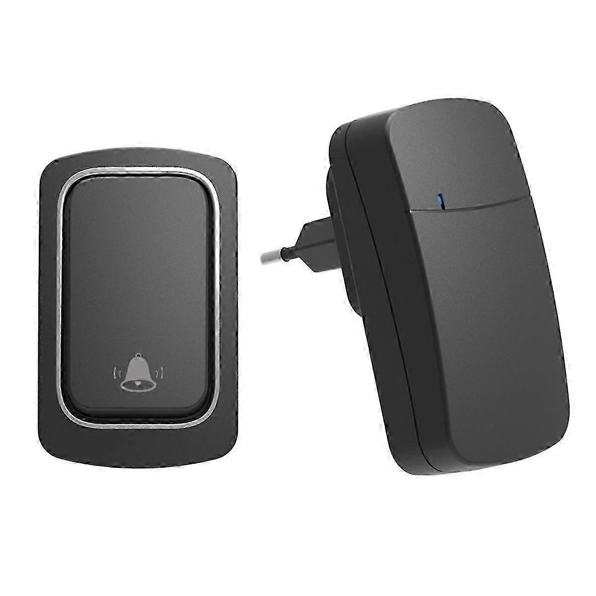 Self Powered Wireless DoorBell No Battery Waterproof Door Bell Chime Ring Elderly Caller Home Security Device EU PLUG