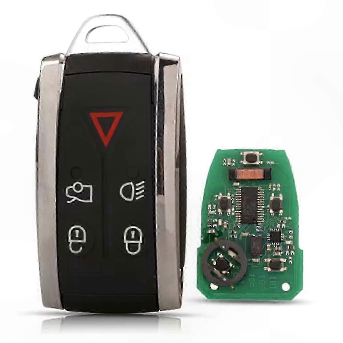 Remote Key Fob for 2007-2012 XF XK XKR Models - 5 Buttons 433MHz FSK ID46 Chip Replacement