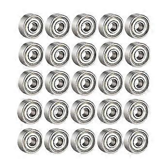 25 pezzi 608 ZZ, 608Zz skateboard in miniatura con doppia schermatura in metallo a scanalatura profonda (8 mm x 22 mm x 7 mm)