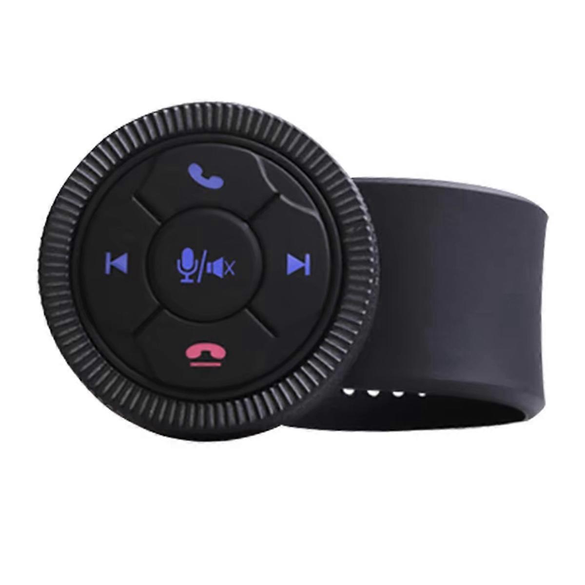 7-Key Car Wireless Steering Wheel Remote Control Button Black