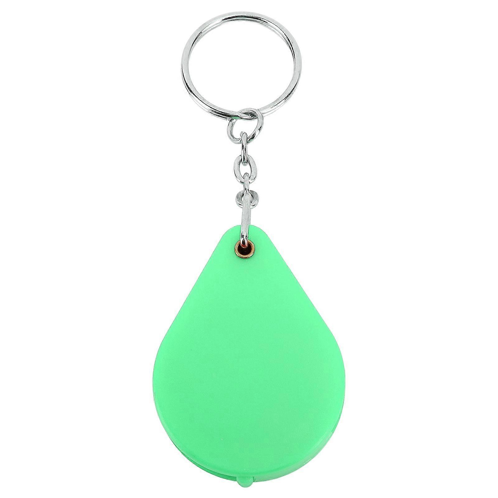 Magnifier Keychain 10X Magnification Foldable Portable Mini Magnifying Glass with Key Ring for Outdoor Reading Green
