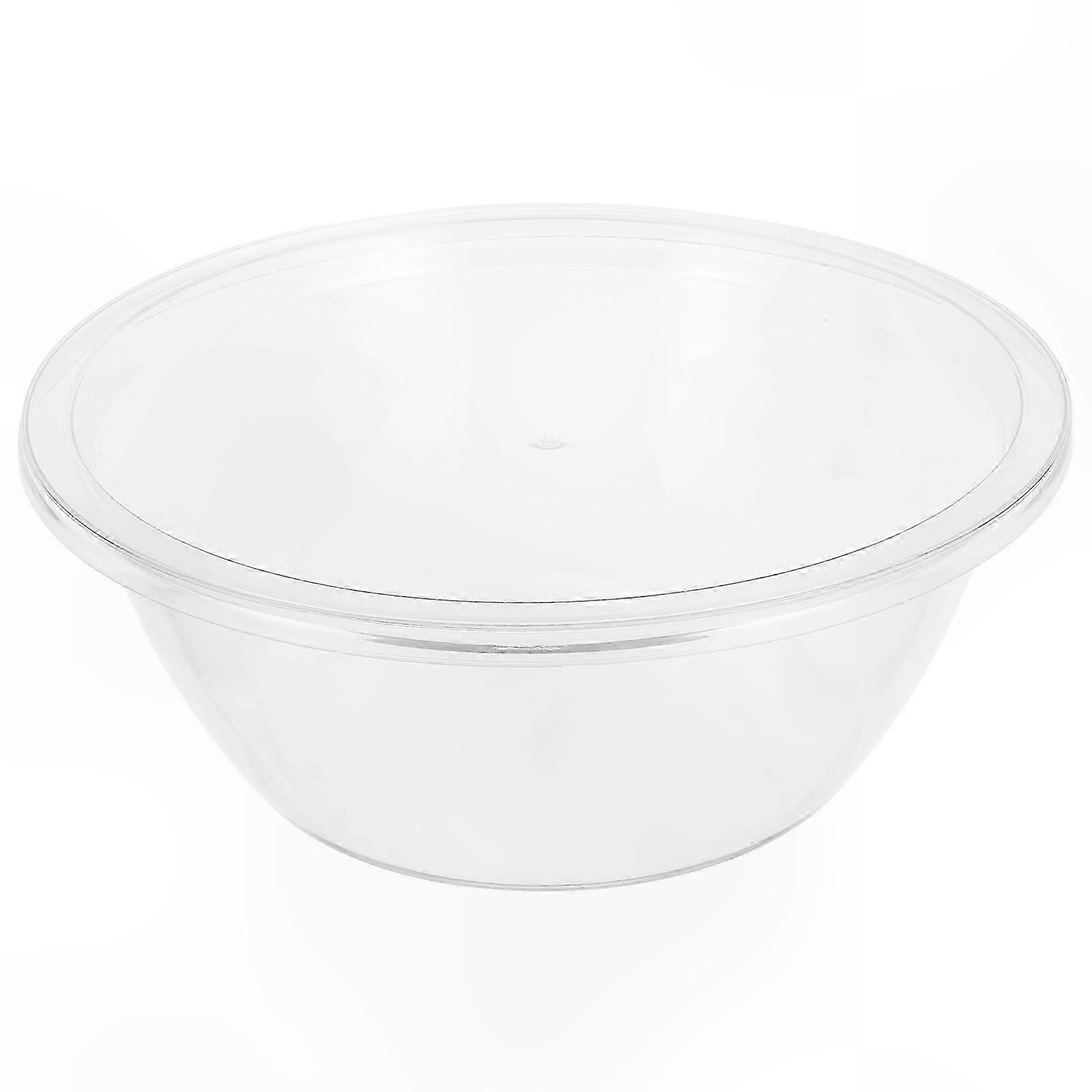 Large Mixing Bowl with Lid for Dough Kneading in Kitchen 32.3x32.3x12.5cm Family Size 1 Set