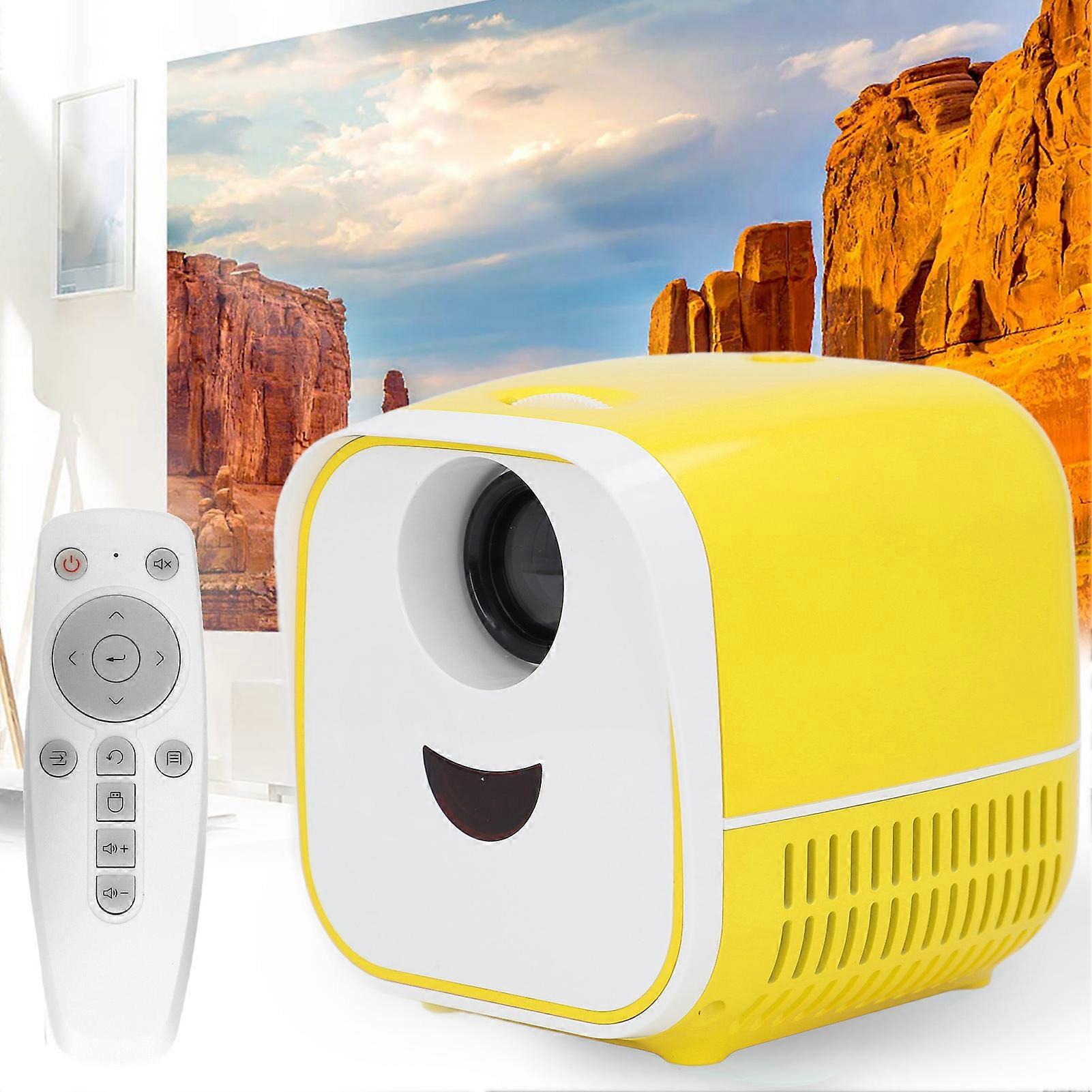 Portable 1080P Full HD Mini Projector 12x10x9cm EU Plug Compatible