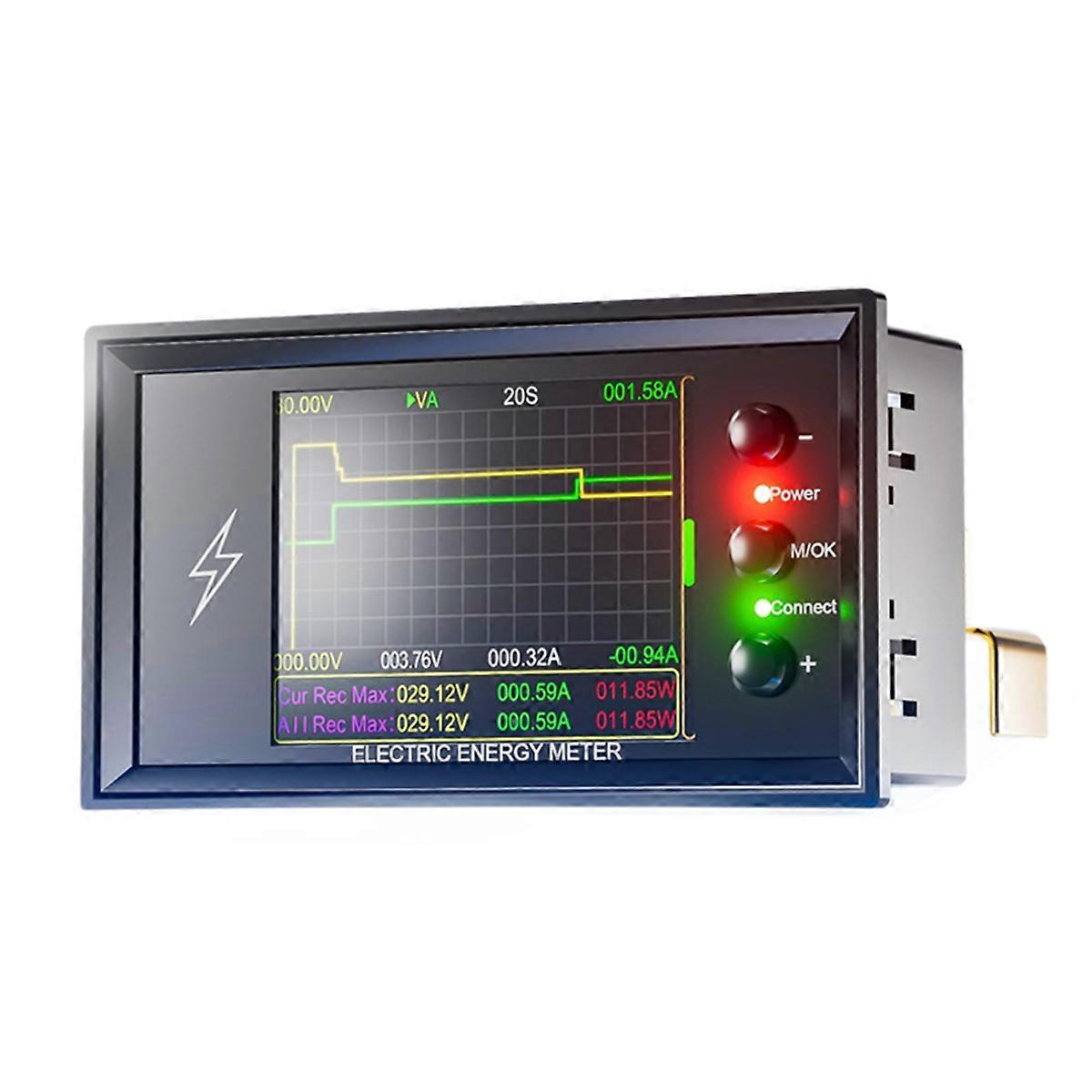 WiFi Tuya Smart Digital Lithium Battery Capacity Detection Tester