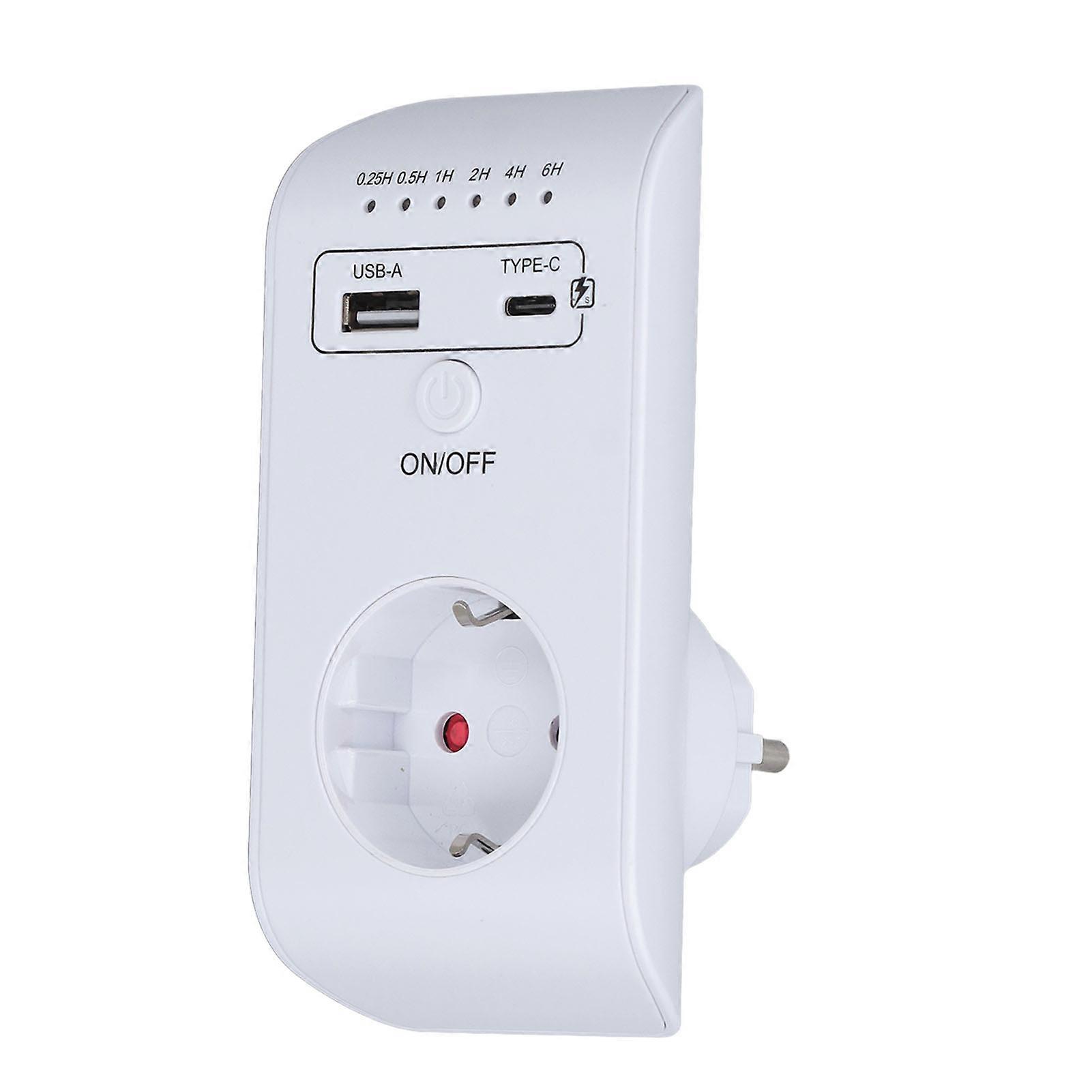 Countdown Buchse USB Typ C 16A 3680W Reisestecker Adapter