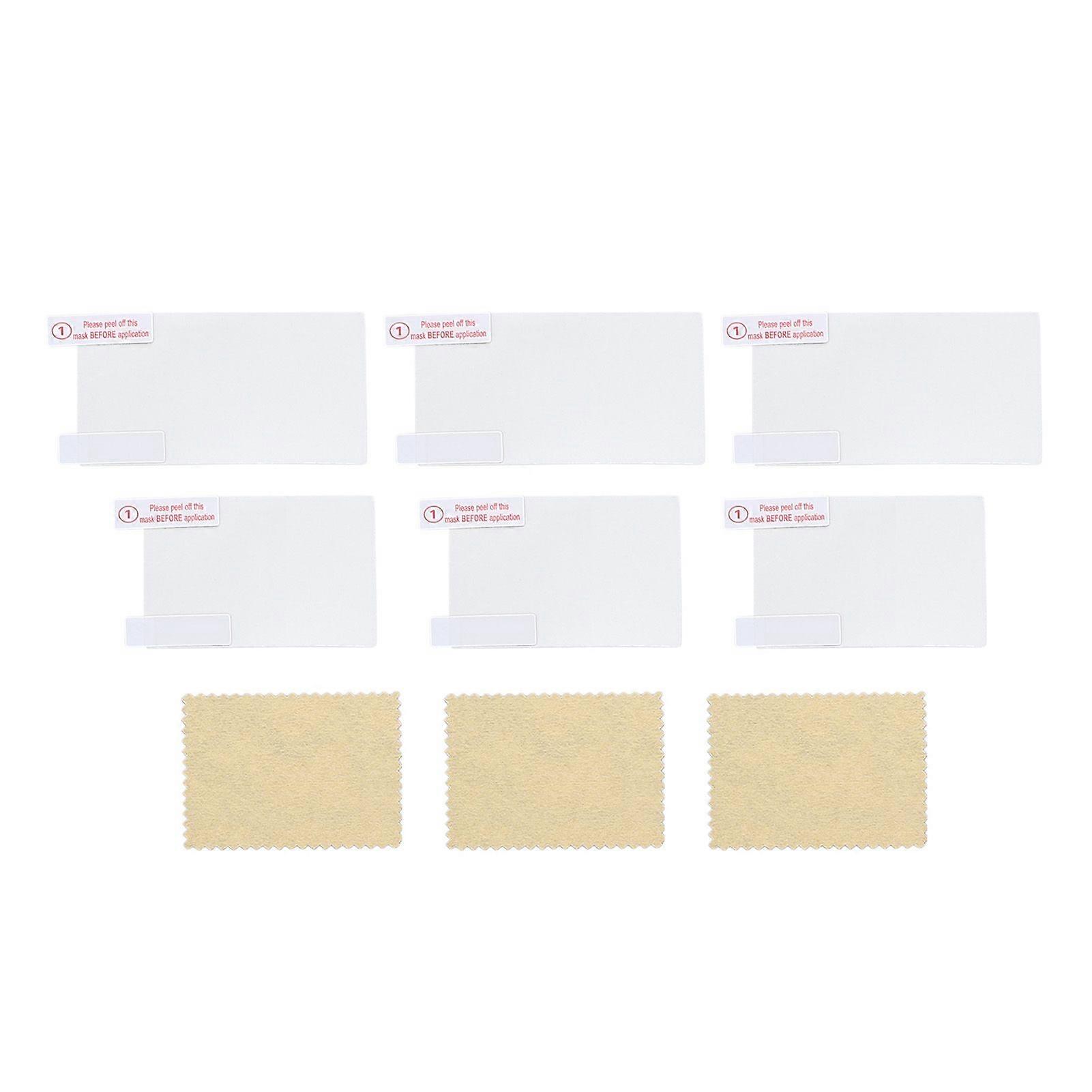 3 Set LCD Screen Protector for 3DS Tempered Glass Top Screen Protector and HD Clear PET Film Bottom Screen Protective Filter Anti Scratch Anti Glare