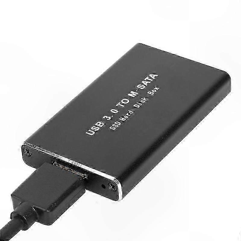 External SSD Enclosure Adapter for mSATA Drives, USB 3.0 Case Compatible with 30x50mm and 30x30mm Solid State Drives