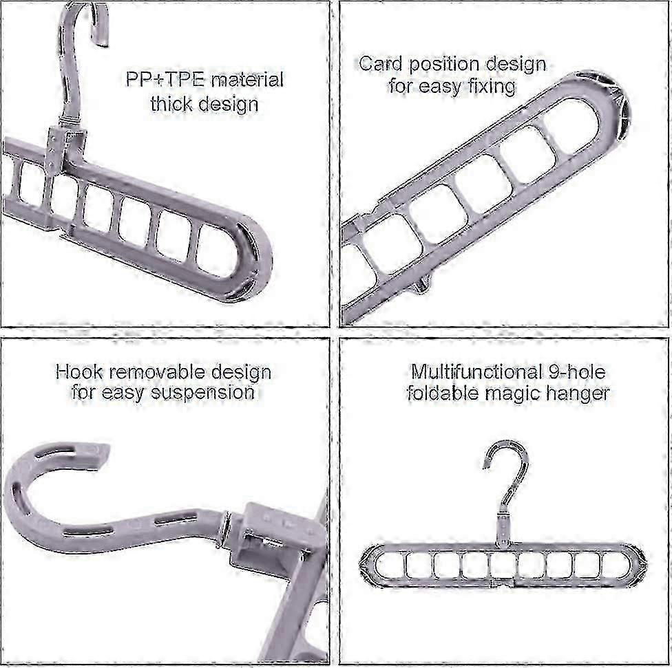 space saving hanger organiser 8 pack standard