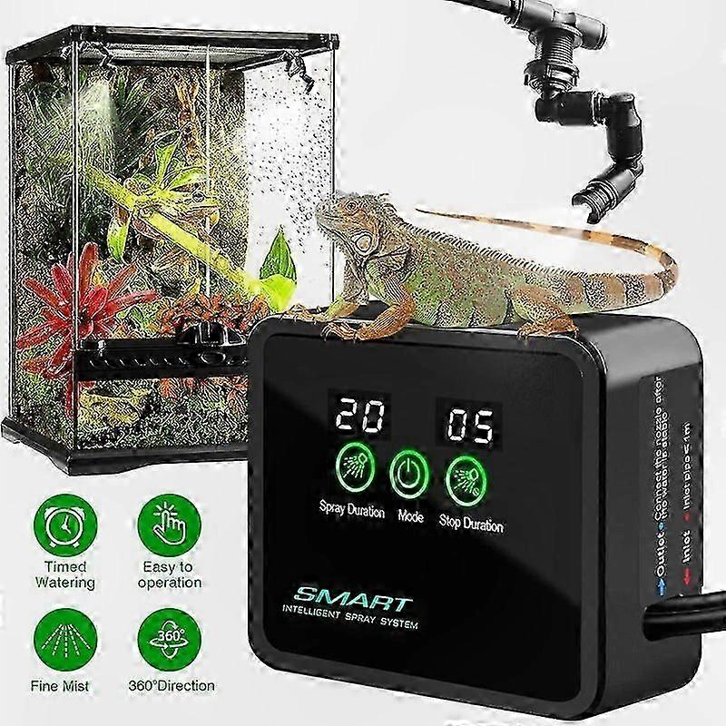 Intelligentes Feuchtigkeitskontrollsystem für Terrarien mit automatischem Timer und Nebelfunktion